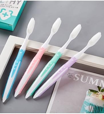 Brosse à dents nanométrique avec poils en silicone souple pour enfants et adultes