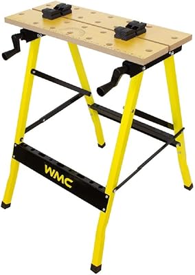 Table de travail de menuiserie métallique wmc tools avec plan de travail