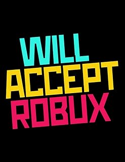 Carnet robux acceptant robux : 100 pages | 8,5x 11\"