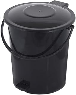 Poubelle en plastique cooper industries avec poignée 10 litres (noir)