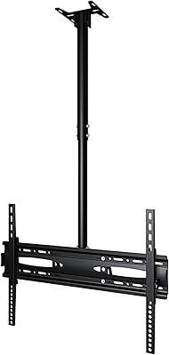 Support de plafond pour téléviseur alpha lcd/plasma alcm1800-b, longueur réglable de 92 cm
