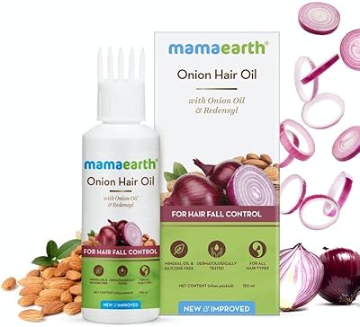 Huile d'oignon mamaearth pour la croissance et le contrôle de la chute des cheveux avec redensyl, 150 ml. Diaytar : L'excellence du service, la douceur des prix