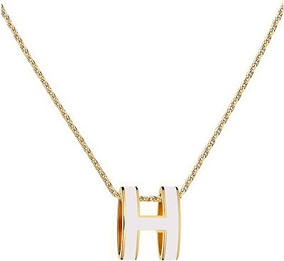 Collier classique plaqué or 18 carats avec lettres pour filles, couleur en option