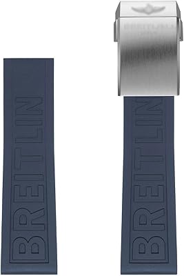 Bracelet de montre en caoutchouc bleu ankang twinpro 22 mm et 24
