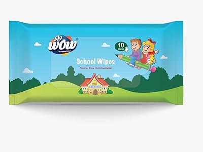 Lingettes antibactériennes wow kids, parfum frais, 10 unités, 1 unité