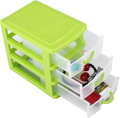 Boîte de rangement avec tiroir en plastique mfgmf pour bijoux et maquillage