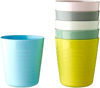 Gobelet en plastique kalas pour enfants d'ikea 004.613.79 couleurs pastel multicolores