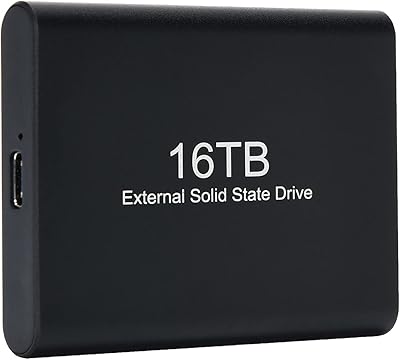 Ssd externe, disque dur externe portable usb 3.1 haute vitesse de 16 to