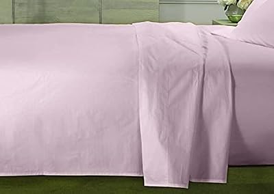 Drap plat super doux cotton home, king size, rose. Diaytar : Votre source de bonnes affaires en ligne
