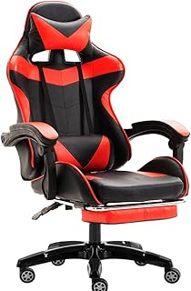Chaise de bureau et de jeu réglable en cuir pu yala - chaise