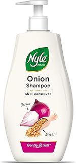 Shampoing antipelliculaire 2 en 1 nyle naturals avec revitalisant actif à l'oignon