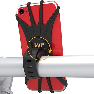 Support de téléphone portable rotatif à 360 degrés pour vélo et scooter
