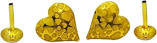 Boucles d'oreilles femme en or 18 carats, moyen, or jaune, or