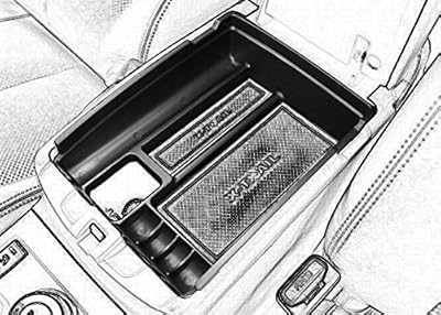 Kaungka boîte à gants pour console centrale de voiture boîte de rangement