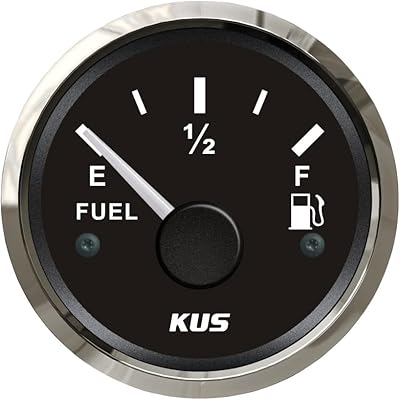 Indicateur de niveau de carburant d'huile garanti kus 0-190ohm avec rétroéclairage 12v/24v 52mm(2\")