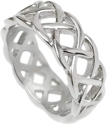 Bague en acier inoxydable pour hommes loralyn designs matte love infinity silver