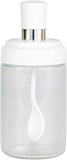 Pot à épices avec cuillère cusin art 240 ml, transparent - blanc
