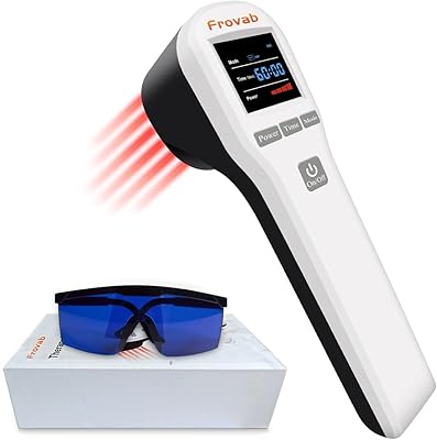 Appareil portable de thérapie par lumière rouge 4x808nm + 16x650nm, lumière proche infrarouge