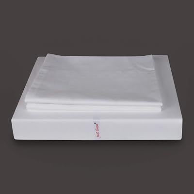 Parure de lit plat king size just linen, 100 % percale de coton