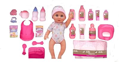 Coffret de poupée dolls world drink & wet bonnie, taille 38 cm, multicolore