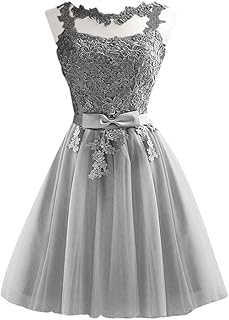 Robe de demoiselle d'honneur courte en dentelle jenny, robe de soirée élégante