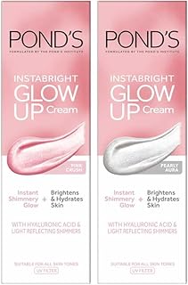 Crème hydratante éclaircissante pour le visage insta-brite de pond's pour une peau radieuse