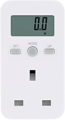 Compteur d'énergie, prise endoer uk, affichage numérique de l'énergie lcd, prise de moniteur