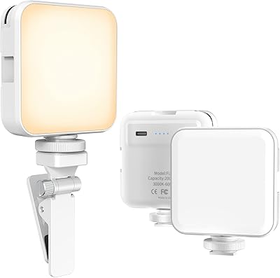 Lumière vidéo led, lumière d'ordinateur pour lumière vidéo de réunion, 100 perles led