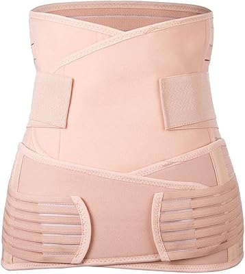 Ceinture de soutien abdominale post-partum 2 pièces, ceinture abdominale pour soutien du bas