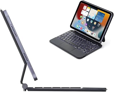 Étui avec clavier magnétique heng hui pour ipad mini 6e génération avec support