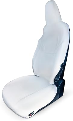 Housse de siège de voiture tesla model y ivoire blanc crème imperméable
