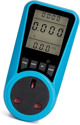 Compteur d'énergie à écran lcd icam pour usage électrique, prise de courant watts