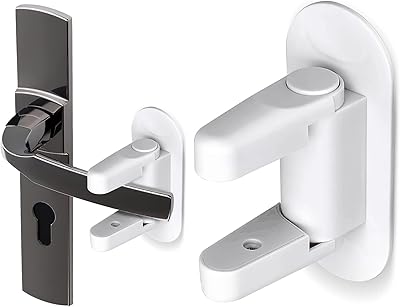 Serrure à levier de poignée de porte, lot de 2, protection pour enfants