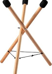 Support de tambour à main en bois massif emvanf avec conception triangulaire réglable et extensible (comme illustré). Diaytar : Faites des achats intelligents en quelques clics