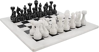Jeu d'échecs complet radicaln de 15 pouces fait à la main en noir