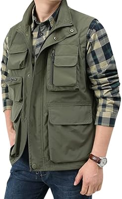 Gilet d'extérieur léger d'été pour hommes, chasse safari chasse tir gilet de voyage