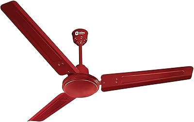 Ventilateur de plafond électrique new hurricane orient - 48 pouces, marron