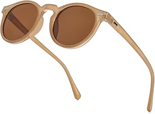 Lunettes de soleil polarisées classiques pour hommes et femmes avec un design rond