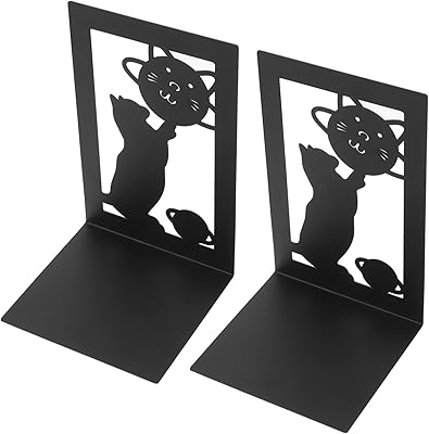 Serre-livre réglable en métal : 2 supports de livre de bureau, porte-revues