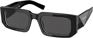 Lunettes de soleil rectangulaires pour hommes 09q5s0 pr 06ysf 54-20-145 mm