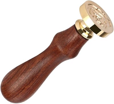 Tampon de cire rose avec manche en bois