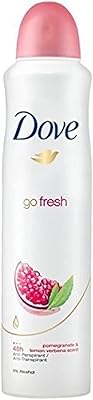 Déodorant dove go fresh, 250 ml, grenade et citron, paquet de 6