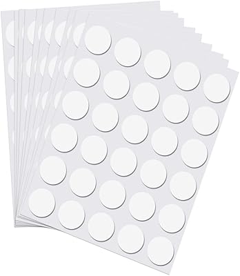 300 autocollants sourcetone transparents double face à points adhésifs étiquettes circulaires en acrylique