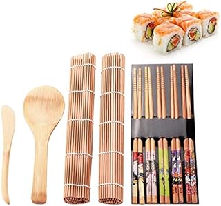 Kit de fabrication de sushis amater 9 pièces, tapis à rouler les sushis