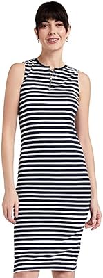 Robe midi moulante en coton pour femme (moss17d07-87-139)