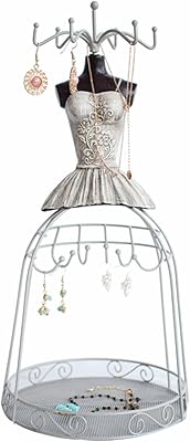 Présentoir à bijoux présentoir forme de robe support de mannequin porte-bijoux organisateur