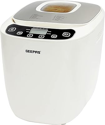 Machine à pain automatique geepas sans gluten 550 watts rapide chaude