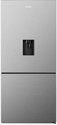 Réfrigérateur de 605 litres, double porte et installation supérieure, couleur argent, garantie d'un