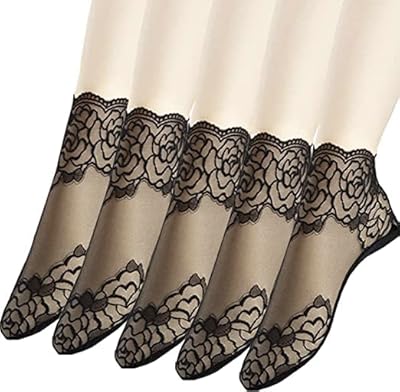 Chaussettes en dentelle pour femmes - 5 paires de chaussettes à volants pour femmes - chaussettes en maille pour femmes, chaussettes d'été fines pour femmes. Toutes les catégories, tous les prix sur Diaytar