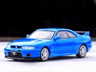 Skyline gt-r (r33) rhd (conduite à droite) bayside blue metallic 1/64 voiture moulée
